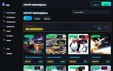 CES NFT Hub site preview