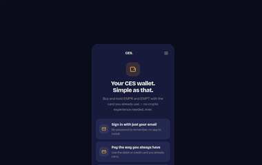 My CES Wallet site preview